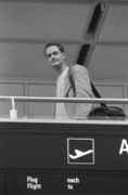 Andreas Bohnenstengel am Flughafen München, 1999