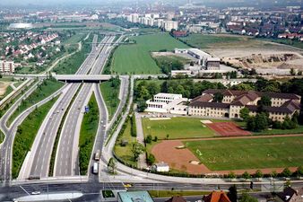 Neufriedenheim, vor dem Bau der IGA 83. 1975.