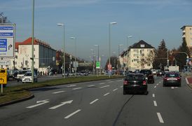 Verkehrsaufkommen über der Anschlußstelle der A-96.