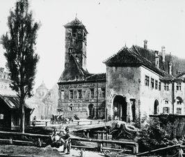 Der Platz im Jahr 1866.