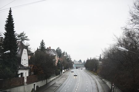 Straßenschlucht.
