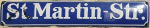 Straßennamenschild Sankt-Martin-Straße.