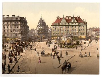 Der Stachus um 1900