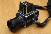 Die Kamera mit der die Aufnahmen entstanden: Hasselblad 500 C/M