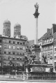 Marienplatz mit der Mariensäule um 1888