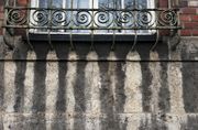 Patina auf dem Sandstein