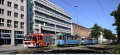 A-Wagen 256 und D-Wagen 490 mit f-Beiwagen 1401 in der Sonnenstraße 2010 zum Jubiläum 115 Jahre Elektrische Straßenbahn