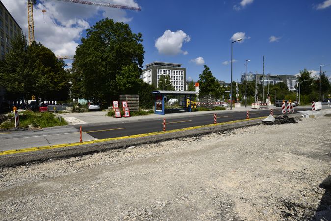 Bushaltestelle Vogelweideplatz, August 2016.