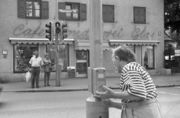 Cafe und Konditorei Glas, 1996. Im Bild Walter Kistler