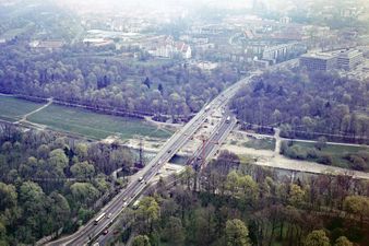 Brudermühlbrücke Erweiterung, 1982.