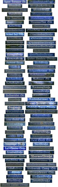 Datei:MuenchenKontaktabzugFrakturschriftStrassenschilder.jpg