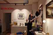 Ausstellungsvorbereitungen