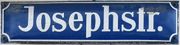 Straßennamenschild Josephstraße