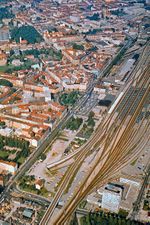 Ostbahnhof und Orleansstraße. 1975.