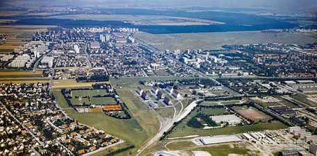 Schleißheimer Straße bis hinauf zum Hasenbergl. 1979.