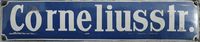 Straßennamenschild der Cornelisstraße.