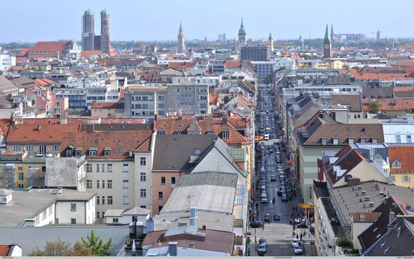 Panorama von St. Paul auf die Landwehrstraße im Jahre 2009